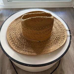 lack of color dakota tan brown western cowboy straw summer hat size Small 55cm